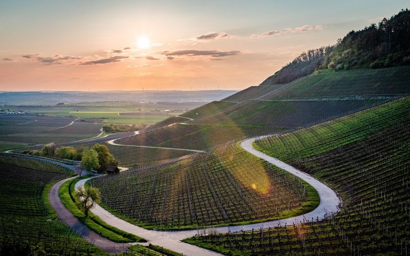 Fränkische Schweiz Naturlandschaft – Felswände und Wald im Naturpark Fränkische Schweiz-Frankenjura