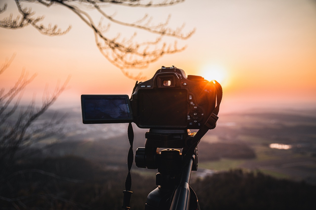 Teilnehmer bei einem Fotoworkshop in Franken