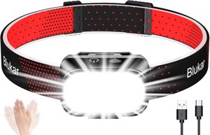 Blukar LED‑Stirnlampe (USB, 2000 lm)