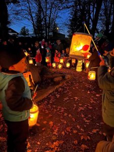 4 LED Laternen für den Martinimarkt