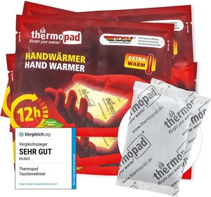 THERMOPAD Handwärmer 10 Paar Wärmepads für 12 Stunden Wärme