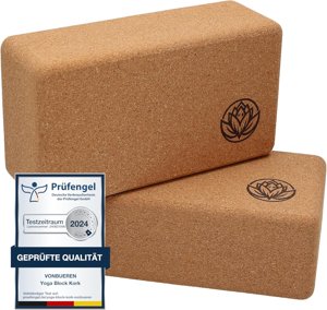 Yoga-Block aus Kork (2er-Set)