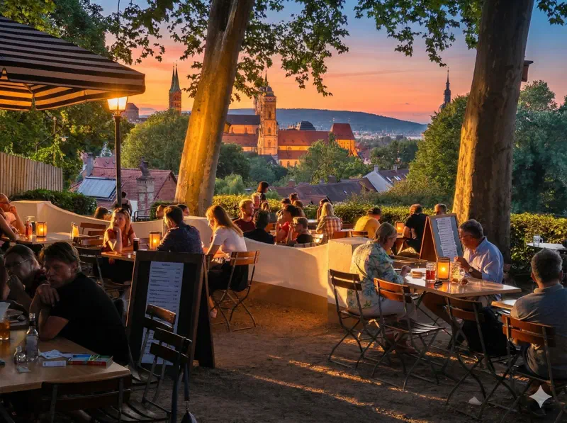 Aussicht vom Spezial-Keller auf den Bamberger Dom