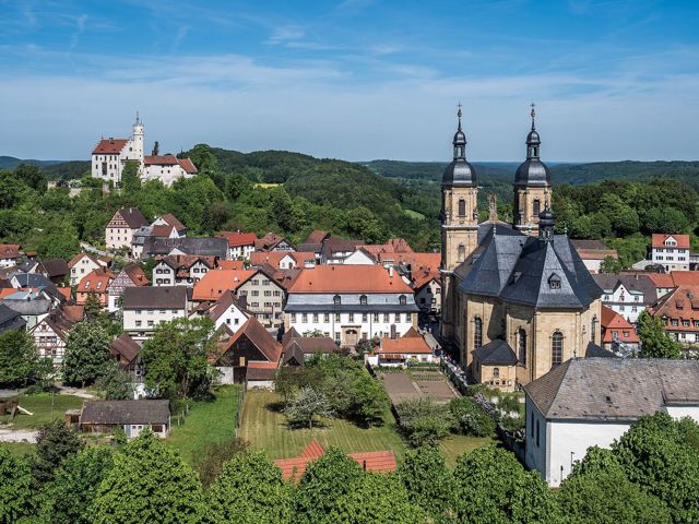 Burg und Basilika Gößweinstein über der Fränkischen Schweiz