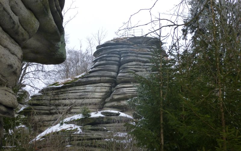 Rudolfstein Wanderung ab Weißenstadt mit Granitfelsen im Fichtelgebirge