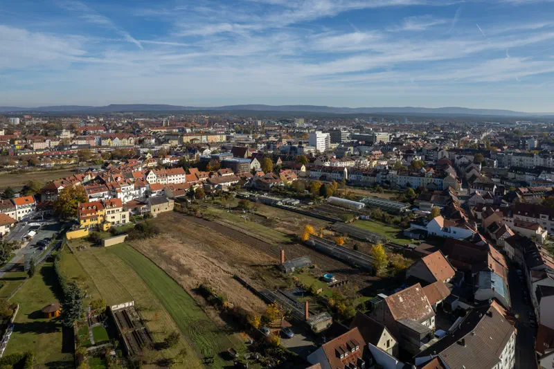 Bamberger Gärtnerviertel nahe dem Zwiebeltreterfest