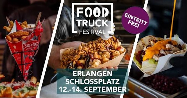 Schlossplatz und Marktplatz in Erlangen als Ort des Food Truck Festivals 2026