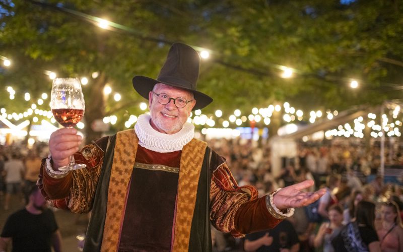 Festgelände des Fränkischen Weinfests in Volkach