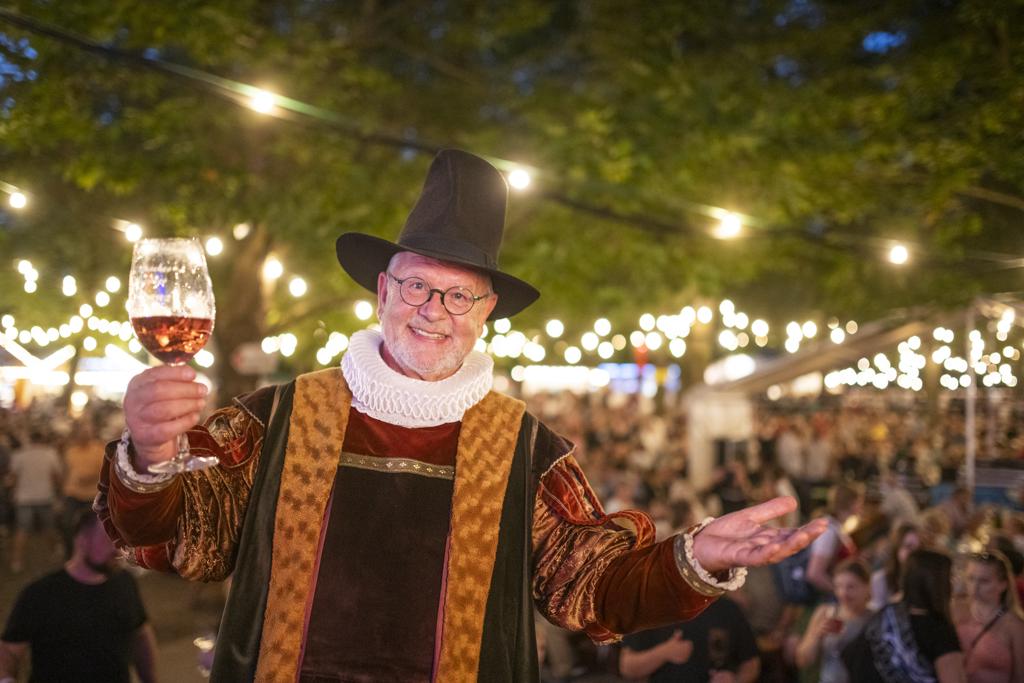 Festgelände des Fränkischen Weinfests in Volkach