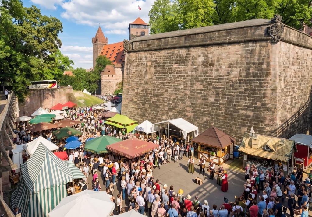 Veranstaltungstipps Franken 5. bis 7. Juni 2026: Fränkisches Bierfest Nürnberg, Altstadtfest Ansbach, Mittelaltermarkt Burg Rabenstein