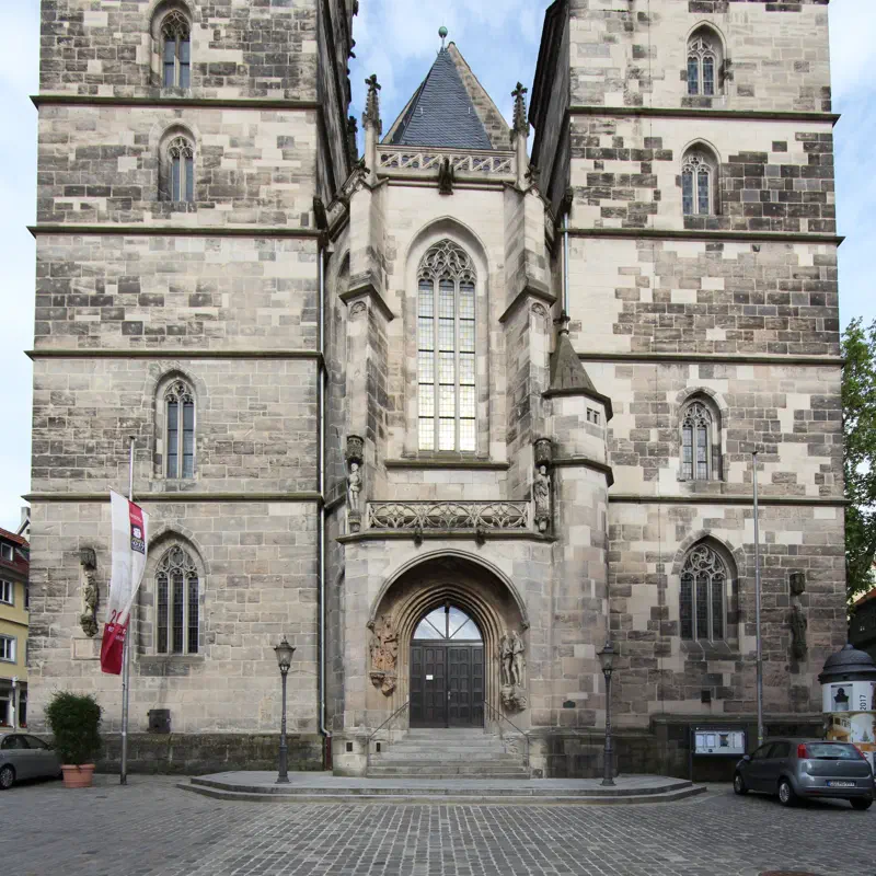 Westfassade der Stadtkirche St. Moriz in Coburg