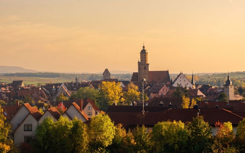 Volkach Sehenswürdigkeiten mit Altstadt und Weinlandschaft an der Mainschleife