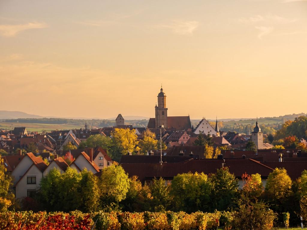 Volkach Sehenswürdigkeiten mit Altstadt und Weinlandschaft an der Mainschleife