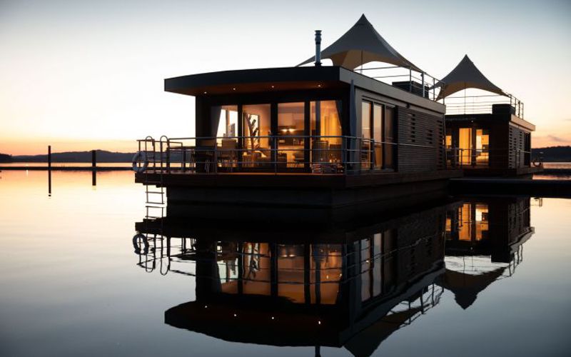 Außergewöhnlich übernachten im Floating Village auf dem Brombachsee