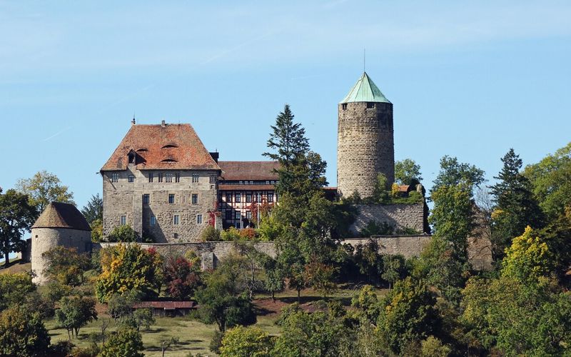 Romantische Hotels in Franken mit Burg Colmberg in Mittelfranken