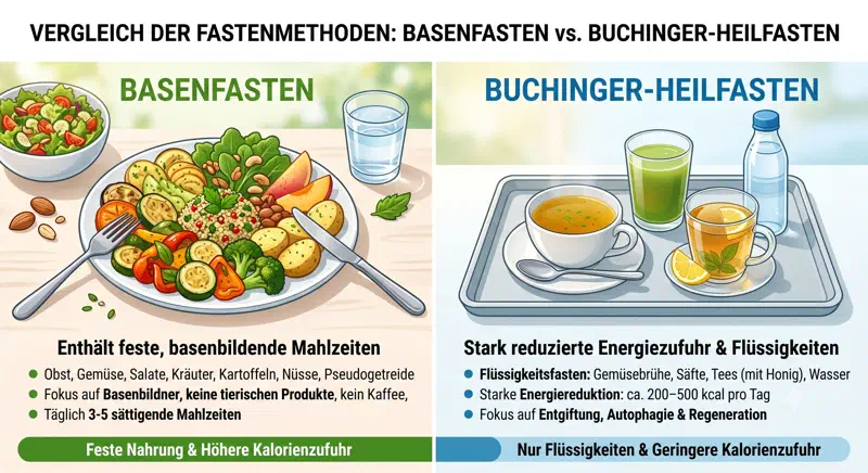 Basenfasten und Heilfasten im Hotel in Franken im Vergleich