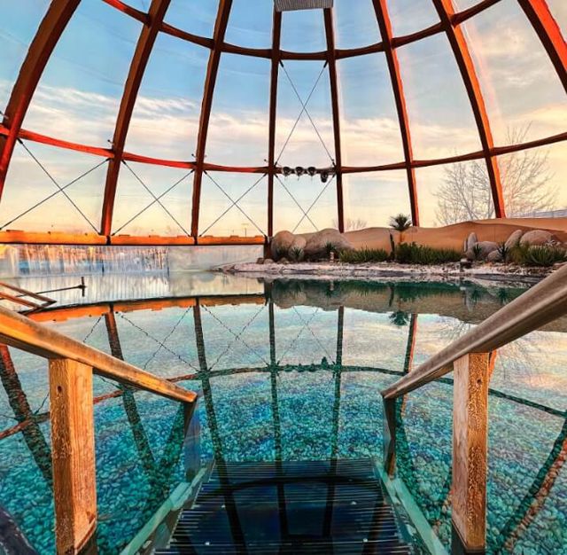 Eingang der Franken-Therme Bad Windsheim