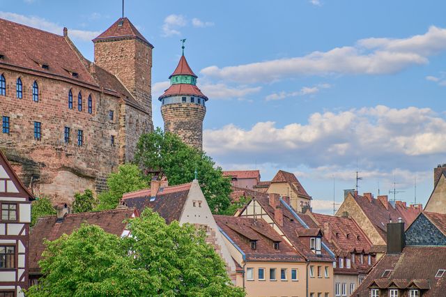 Kaiserburg und Dächer der Nürnberger Altstadt