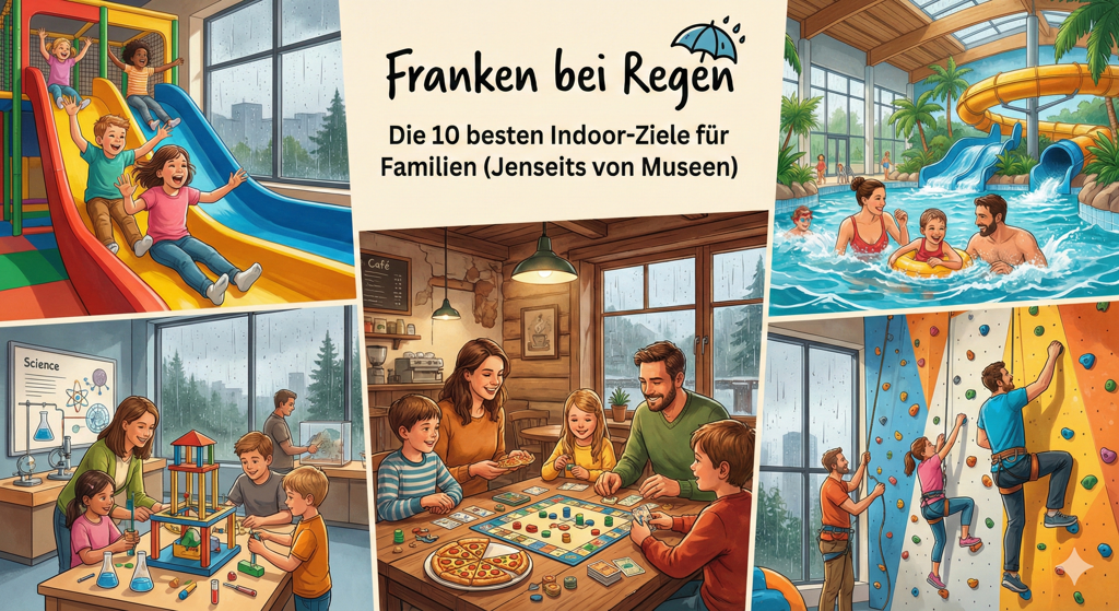 Kinder spielen fröhlich in einem Indoor-Spielplatz