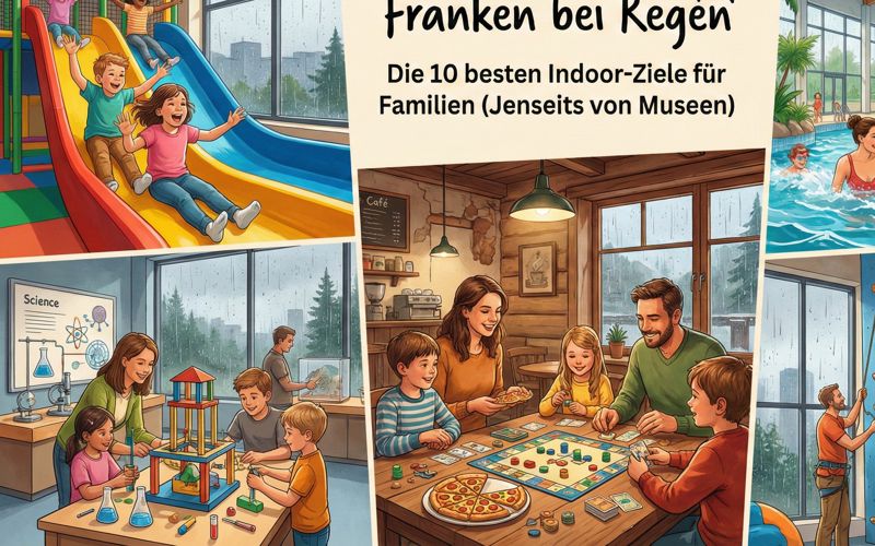 Kinder spielen fröhlich in einem Indoor-Spielplatz